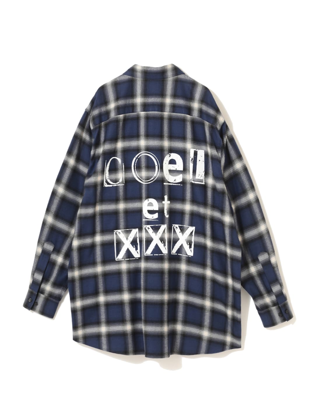 COEL×XXX オンブレチェックシャツ