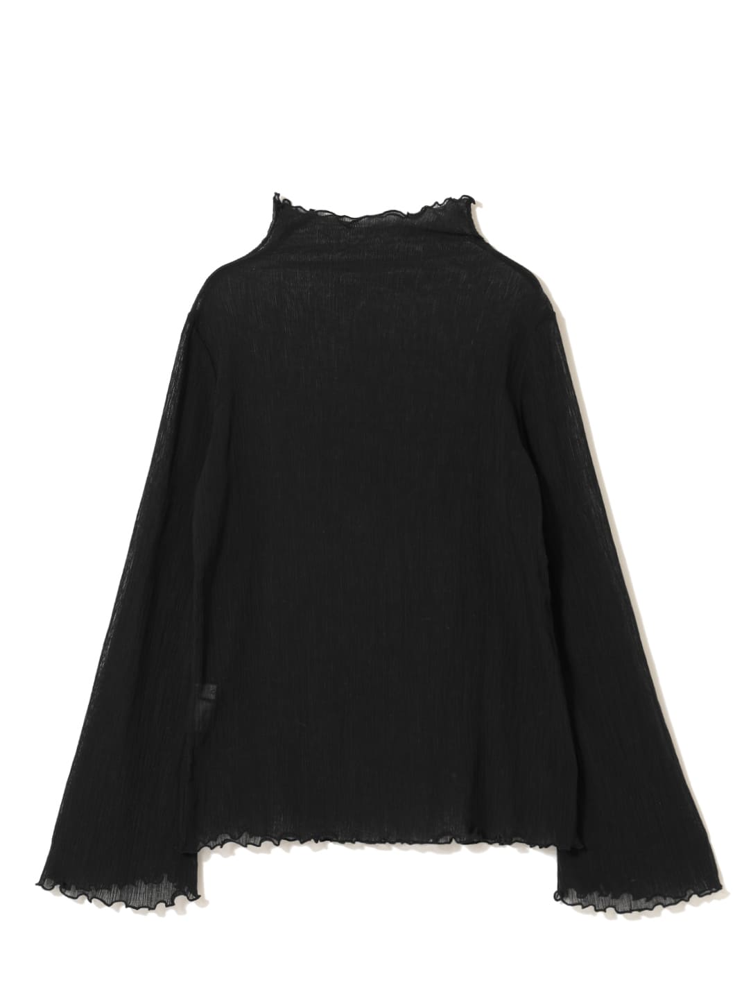 COEL Online Storeフレアスリーブシアートップス(F ブラック): TOPS