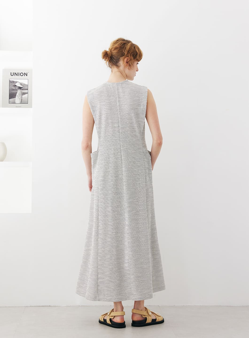 COEL Online Storeポケットジャージーワンピース(36 ピンク): DRESSES