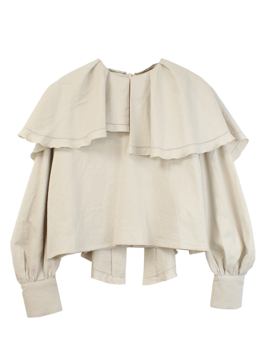 【9/18発売】2WAYアシンメトリーケープブラウス