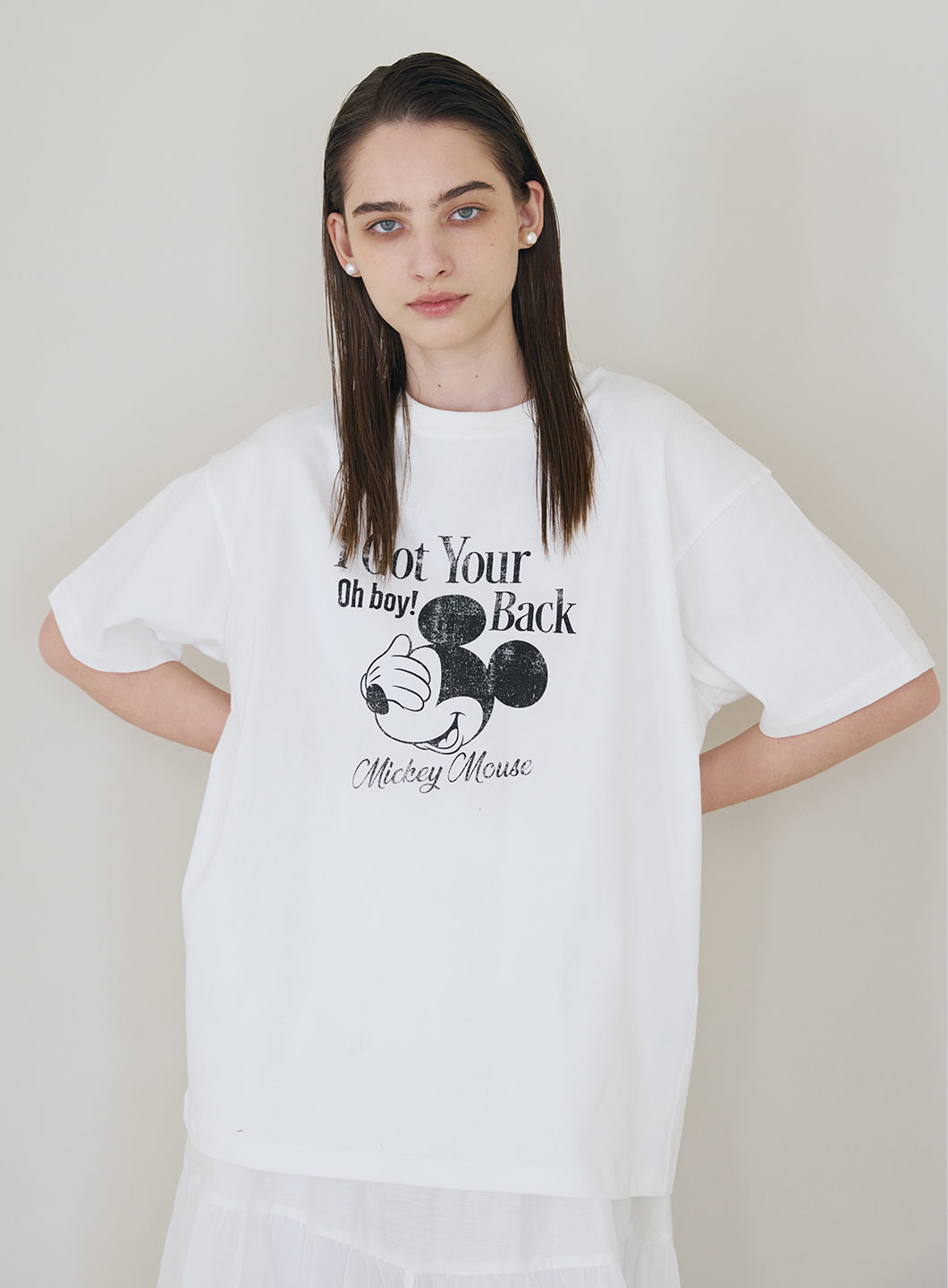 【5/22発売】ミッキービンテージプリントTシャツ