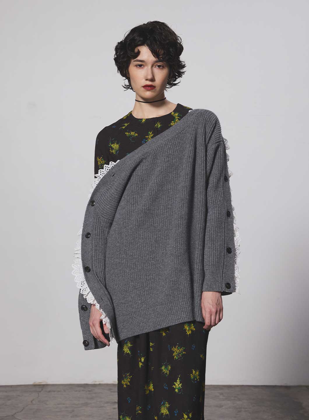 【10/23発売】レースショルダーマルチWAYニット