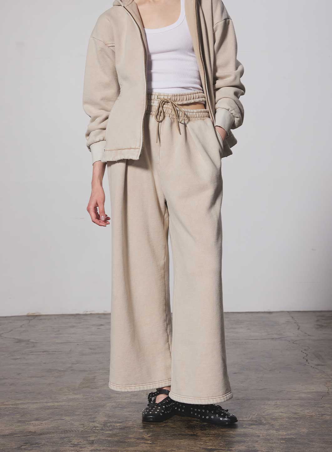 ピグメントカットスウェットパンツ