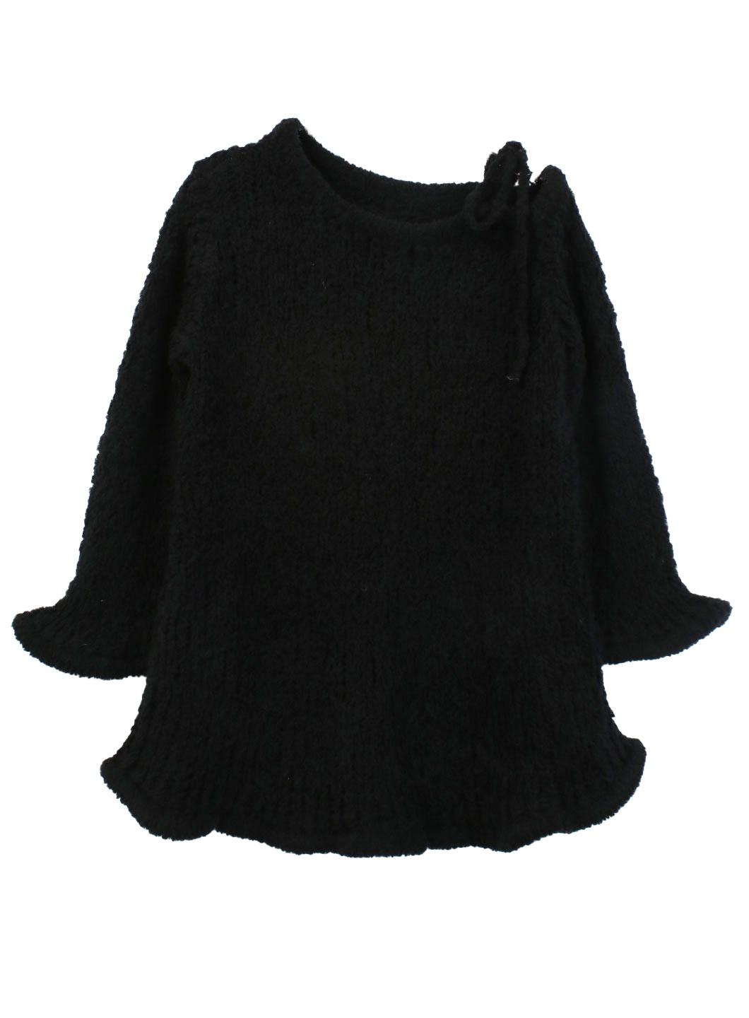 オフショルニットミニワンピース