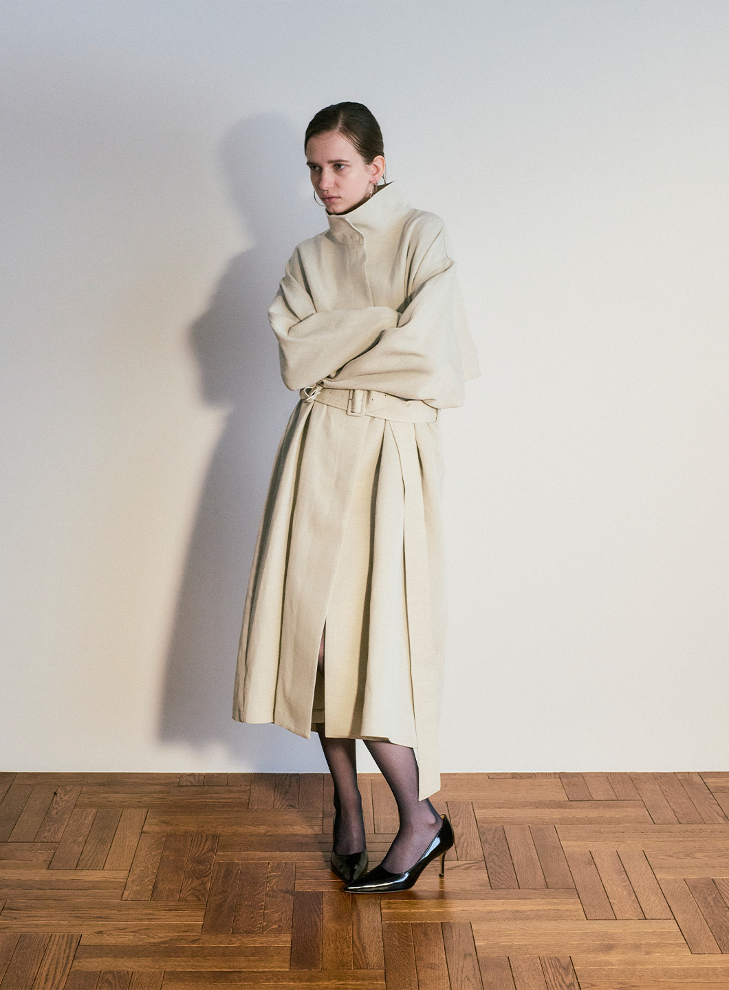 【2/19発売】リネンビッグロングコート