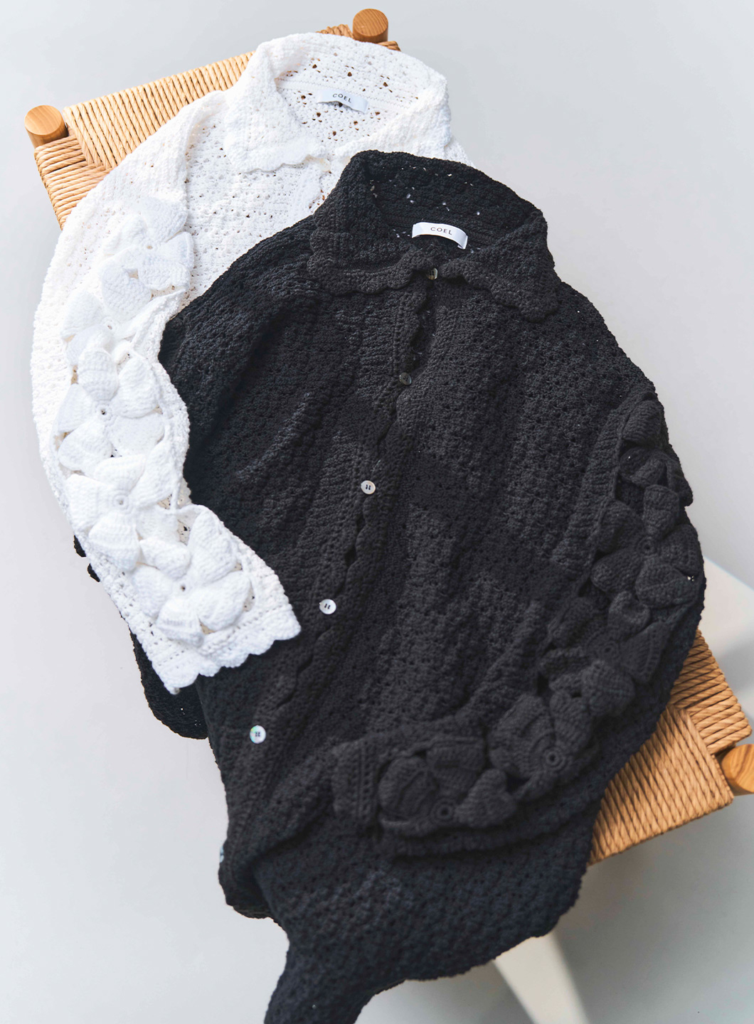 【2/19発売】ハンドフラワービッグカーディガン