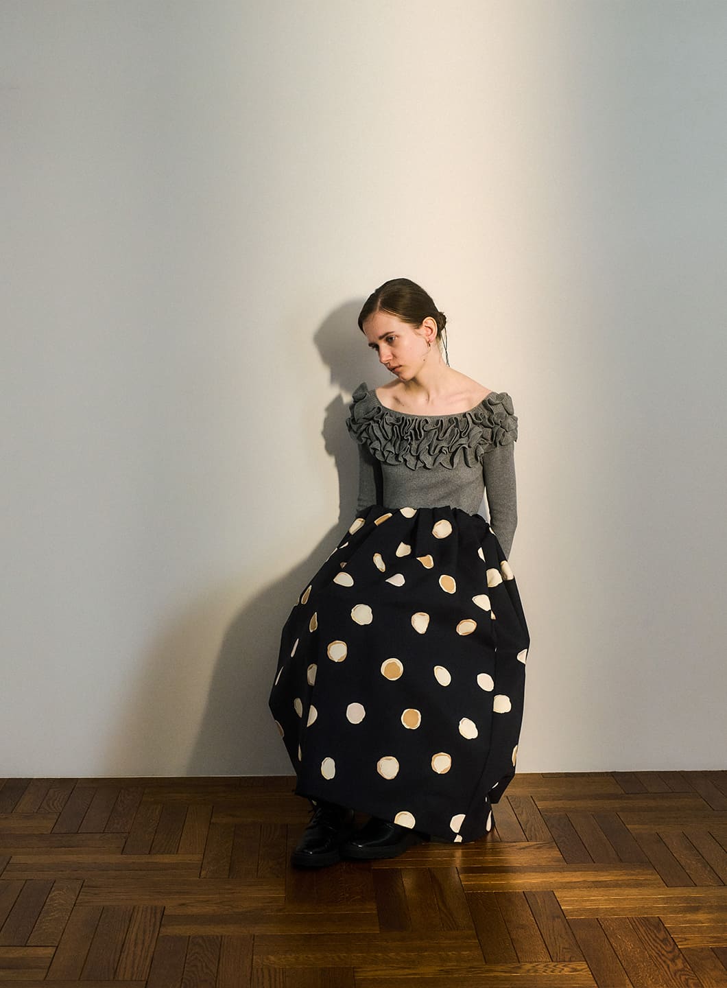 【先行受注】ドットボリュームスカート