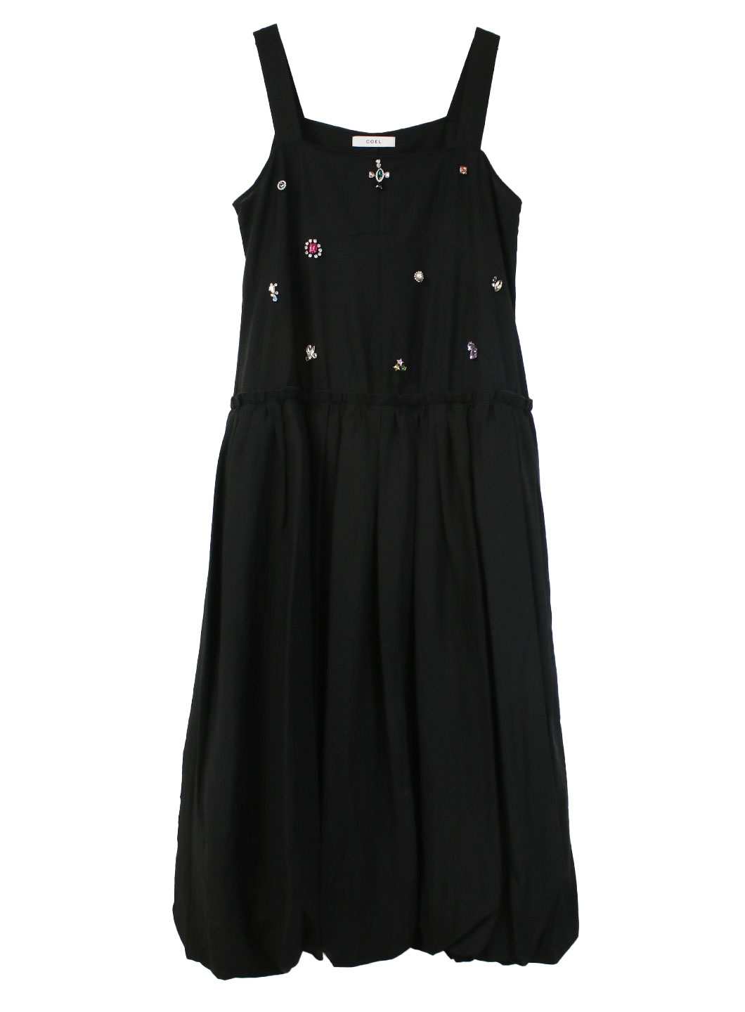 【4/2発売】ビジュー付きキャミワンピース